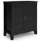 Simpli Home Burlington Solid Wood 30"Transitional Low Storage Cabinet Modern